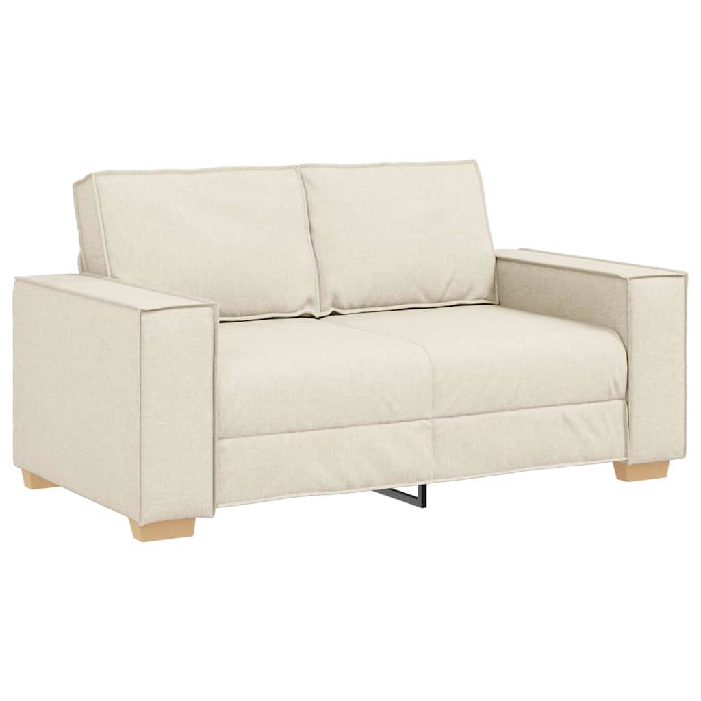 vidaXL Σετ Καναπέ 3 pcs Μπεζ 220 x 80 x 84 εκ Ύφασμα μείγματος λινών