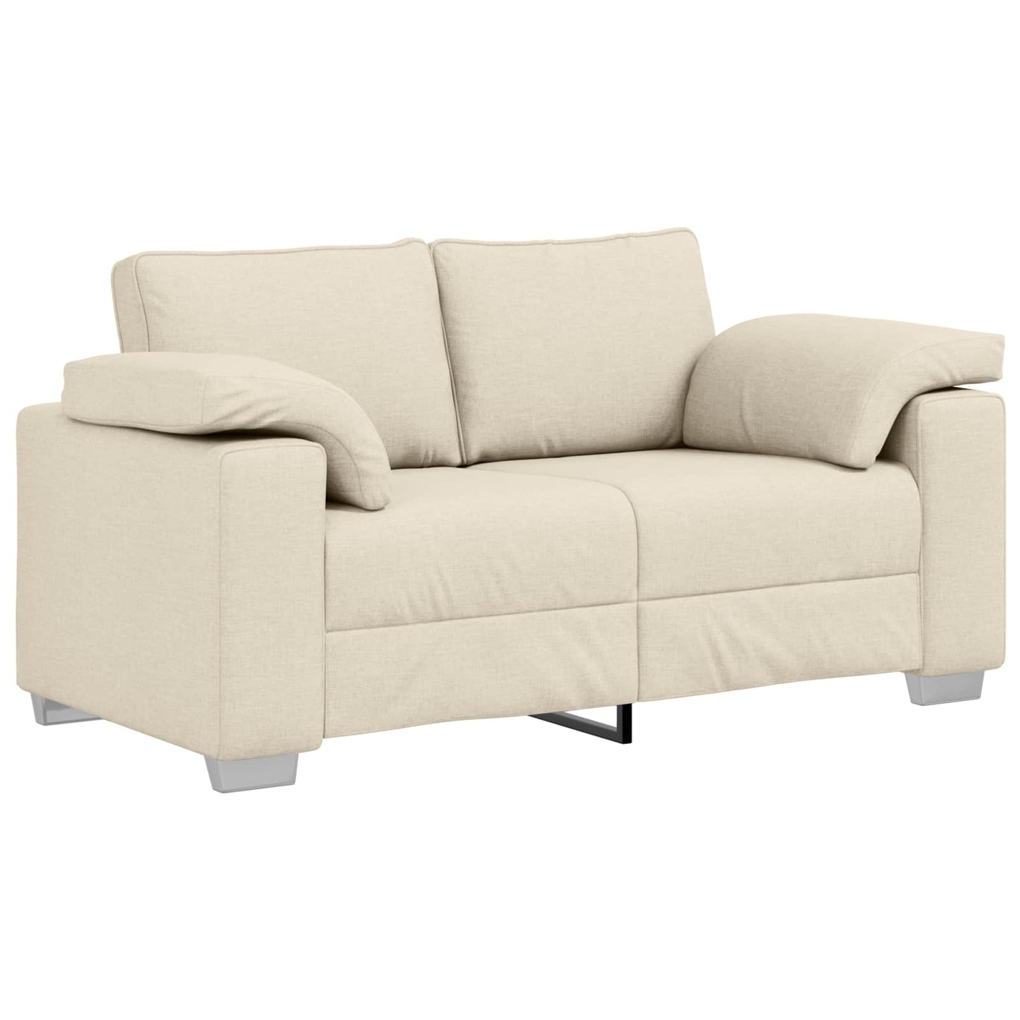 vidaXL Καναπές 3 pcs Μπεζ 219 x 80 x 82 εκ Ύφασμα μείγματος λινών