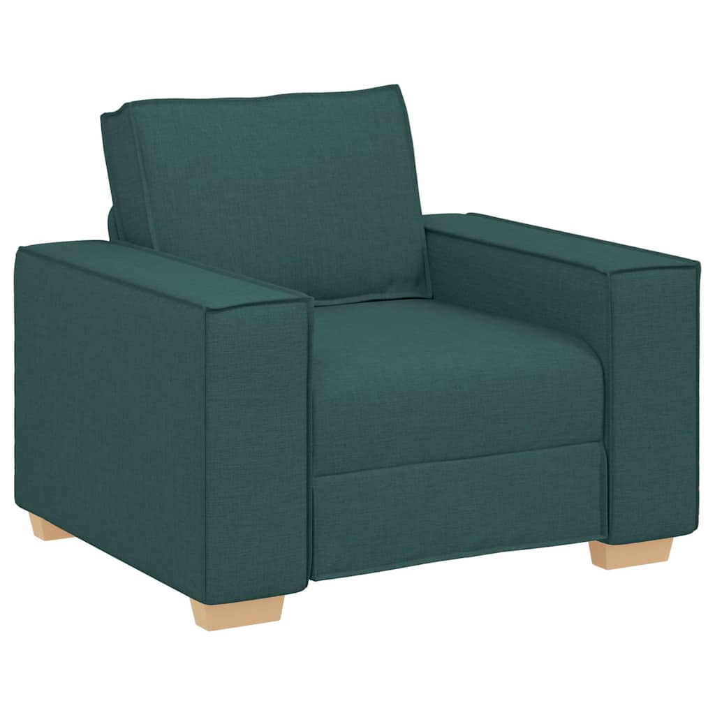 vidaXL Καναπές 3 pcs Σκούρο Πράσινο 220 x 80 x 84 εκ