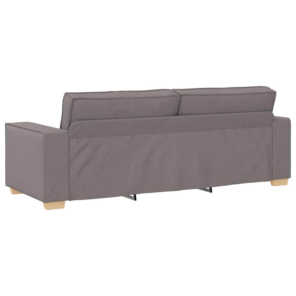 vidaXL Καναπές 3 pcs Taupe 220 x 80 x 84 εκ Ύφασμα μείγματος λινών