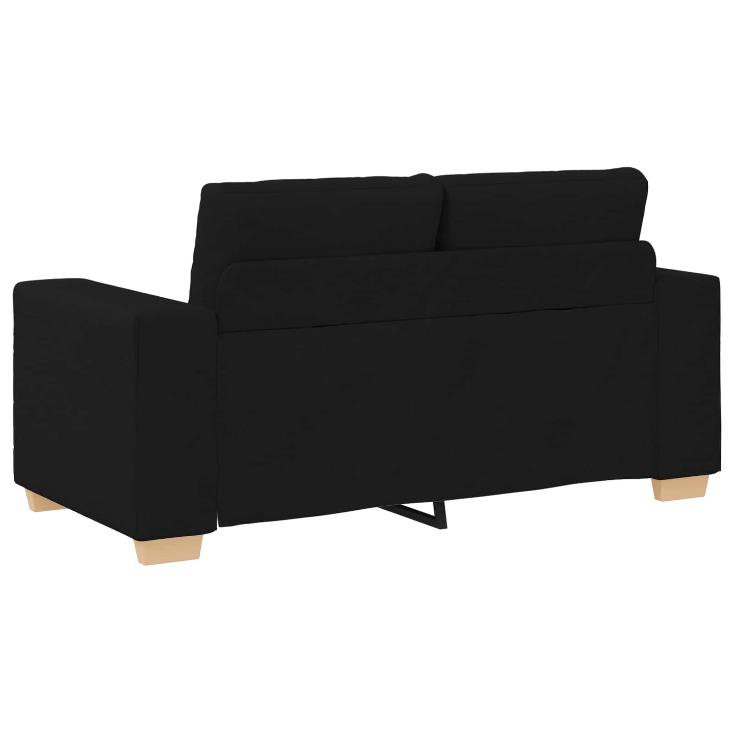 vidaXL Καναπές 3 pcs Μαύρο 221 x 80 x 80 εκ Ύφασμα μείγματος λινών