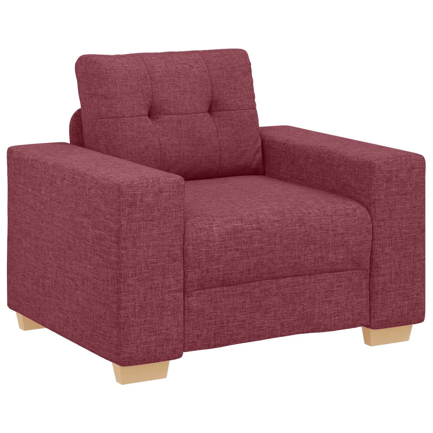 vidaXL Καναπές 3 pcs Κόκκινο Άνεμο 221 x 80 x 80 εκ