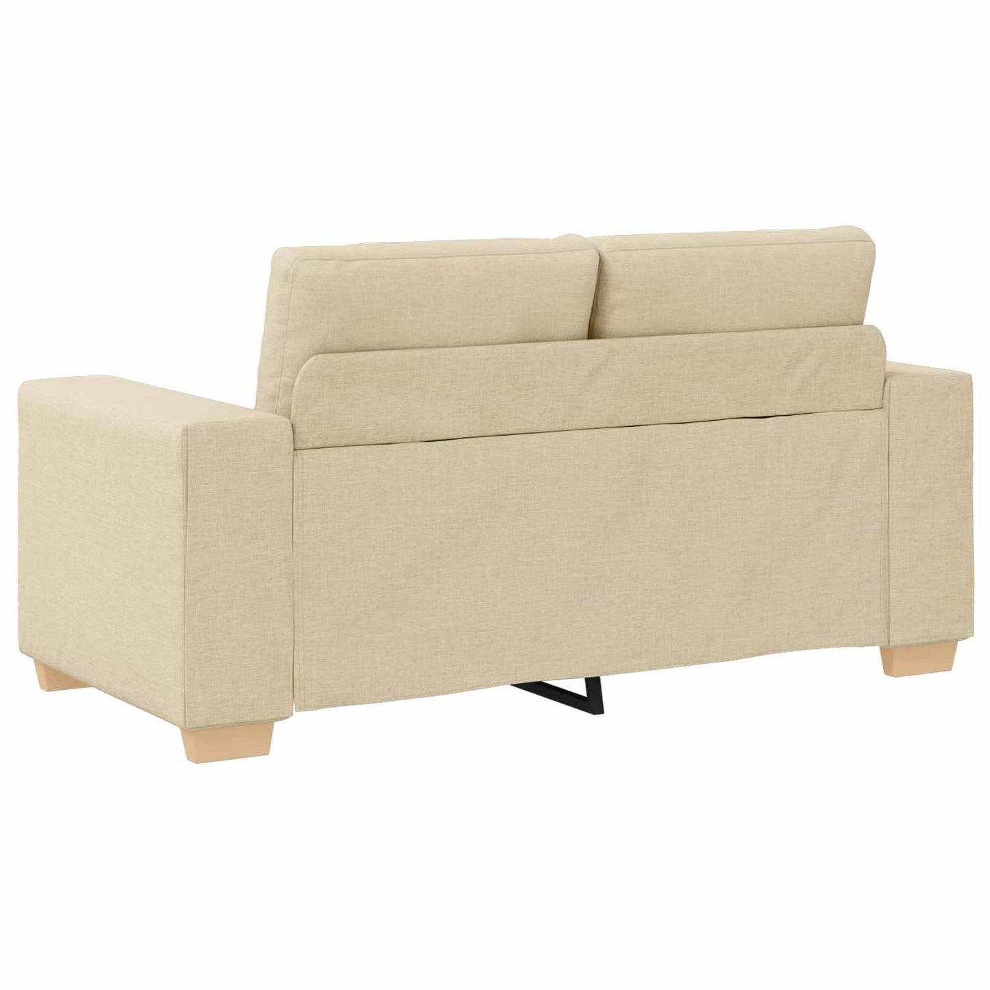 vidaXL Καναπές 3 pcs Κρεμ 221 x 80 x 80 εκ Ύφασμα μείγματος λινών