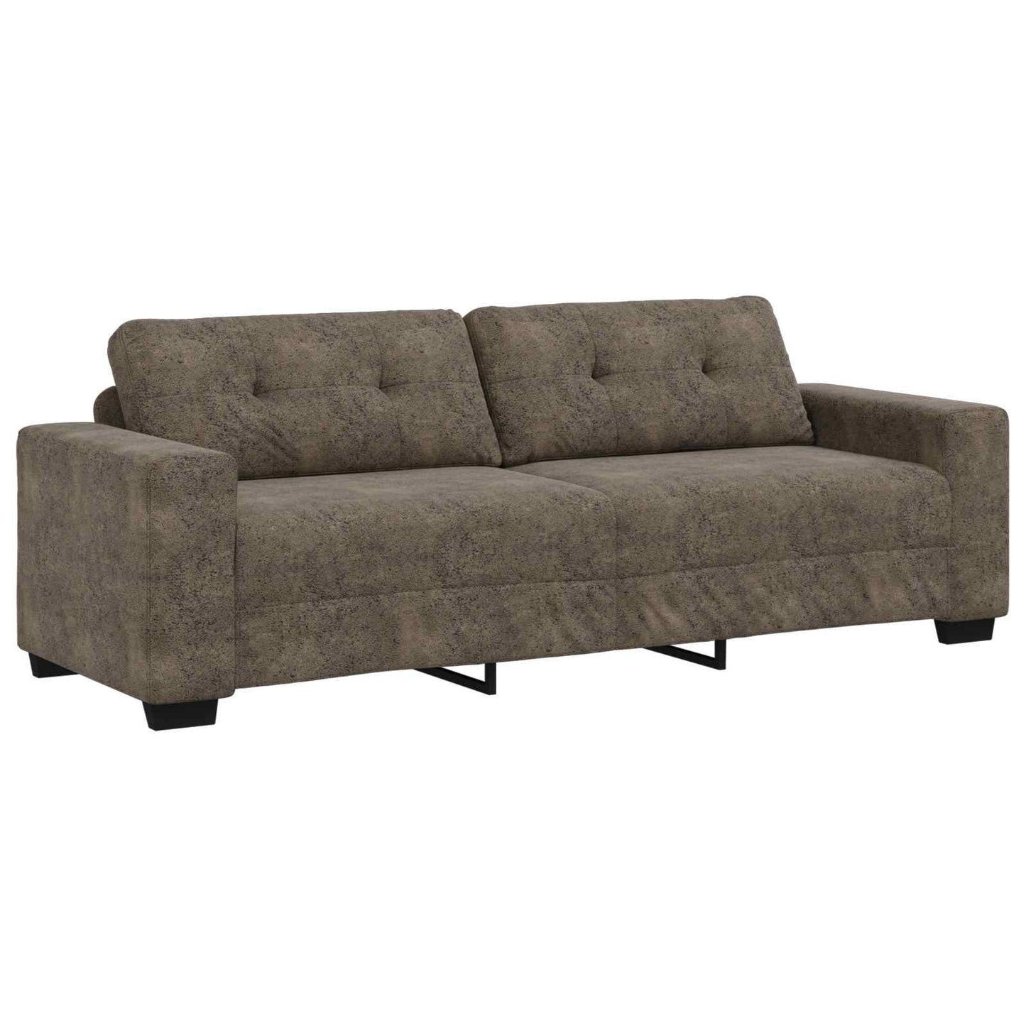 vidaXL Καναπές 3 pcs Σκούρο Γκρι 221 x 80 x 80 εκ