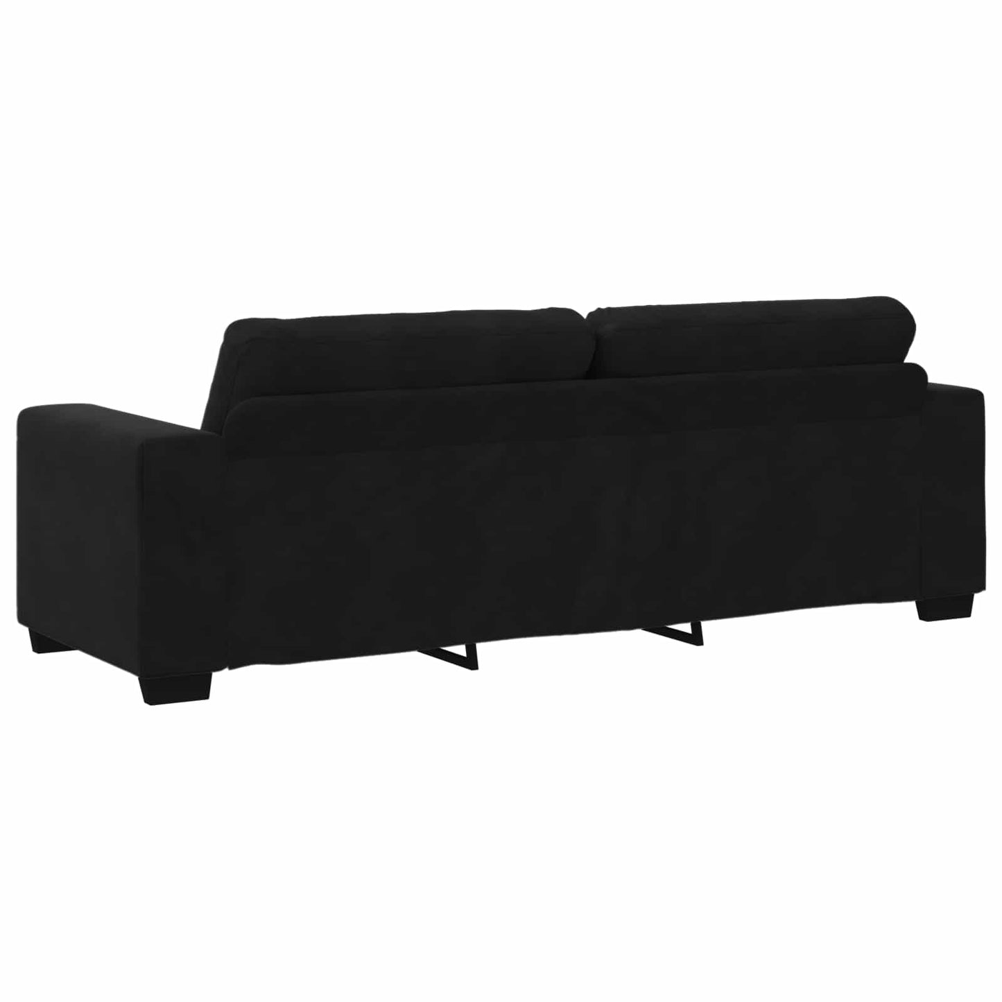 vidaXL Σετ Καναπέ 3 pcs Μαύρο 221 x 80 x 80 εκ Βελούδο
