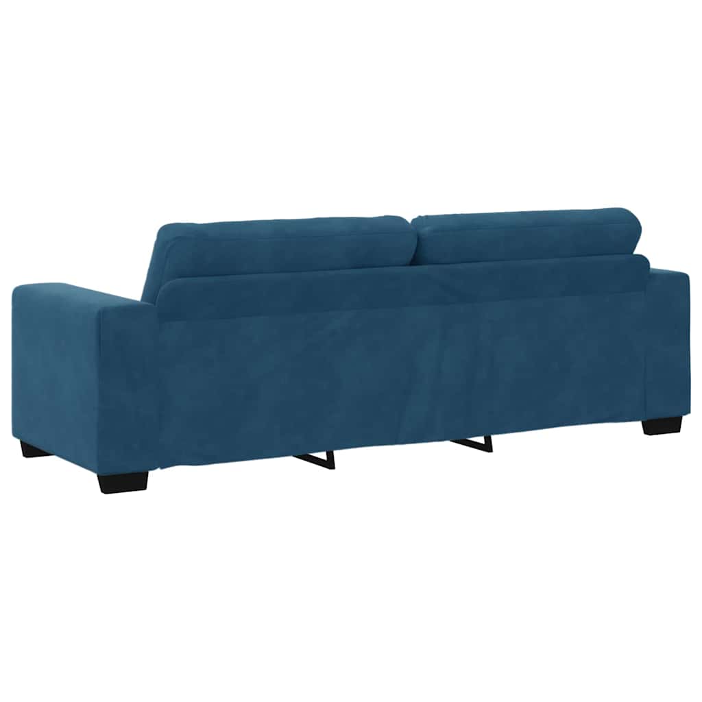 vidaXL Σετ Καναπέ 3 pcs Μπλε 221 x 80 x 80 εκ Βελούδο