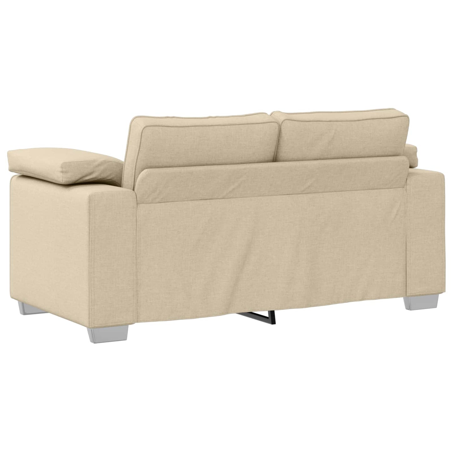 vidaXL Καναπές 3 pcs Κρεμ 219 x 80 x 82 εκ Ύφασμα μείγματος λινών