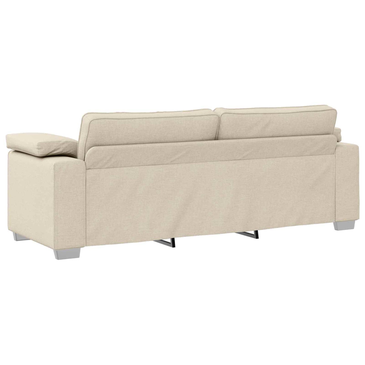 vidaXL Καναπές 2 pcs Μπεζ 219 x 80 x 82 εκ Ύφασμα μείγματος λινών