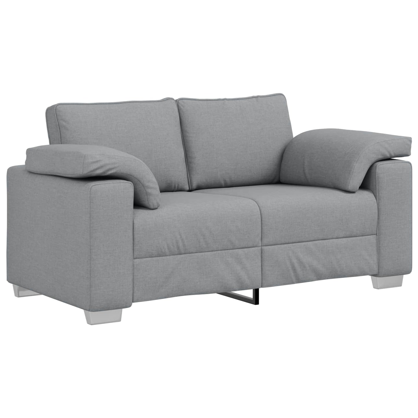 vidaXL Καναπές 2 pcs Ανοιχτό γκρι 219 x 80 x 82 εκ ύφασμα