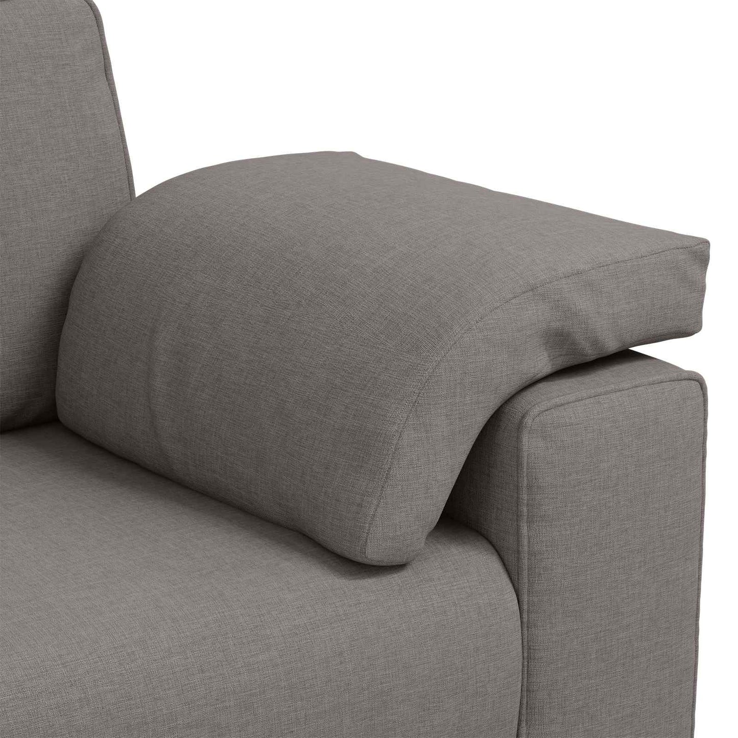 vidaXL Καναπές 2 pcs Taupe 219 x 80 x 82 εκ ύφασμα