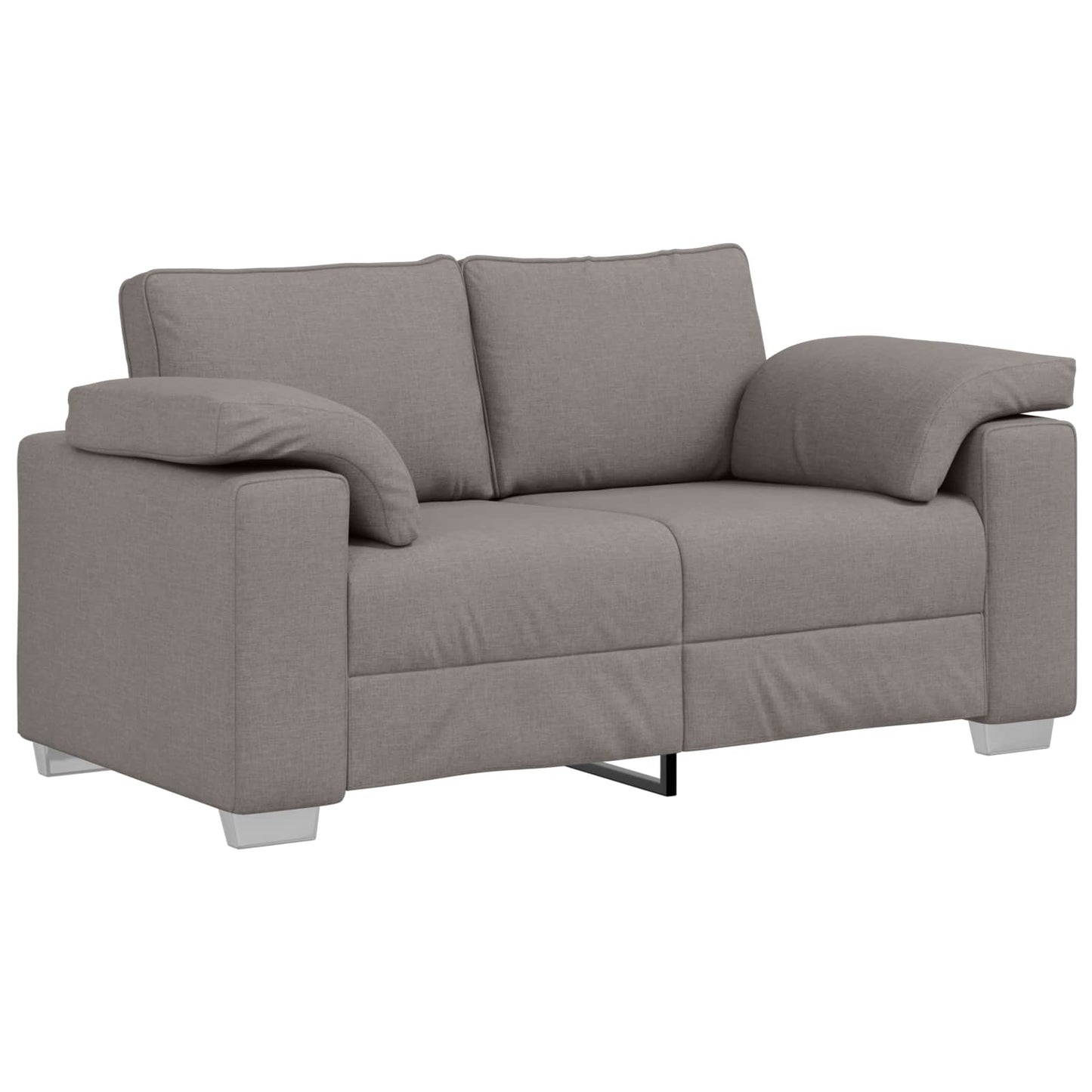 vidaXL Καναπές 2 pcs Taupe 219 x 80 x 82 εκ ύφασμα