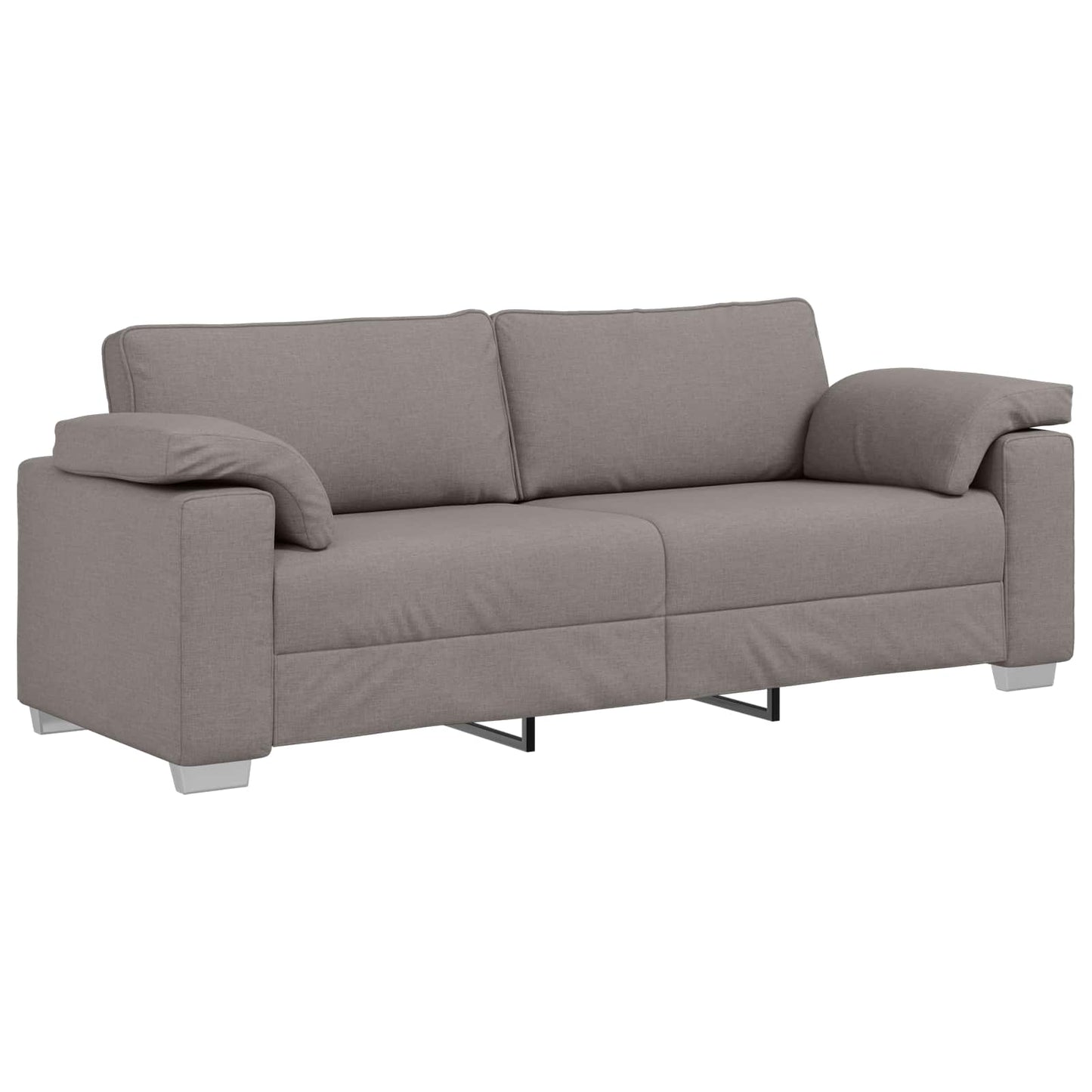 vidaXL Καναπές 2 pcs Taupe 219 x 80 x 82 εκ ύφασμα