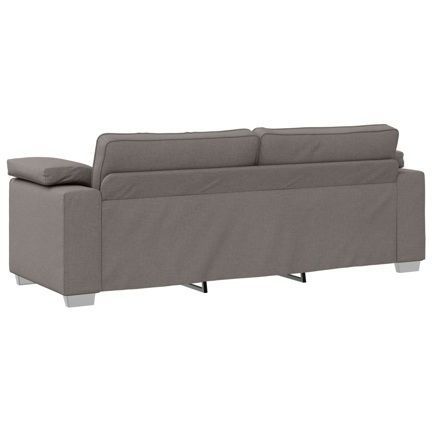vidaXL Καναπές 2 pcs Taupe 219 x 80 x 82 εκ ύφασμα