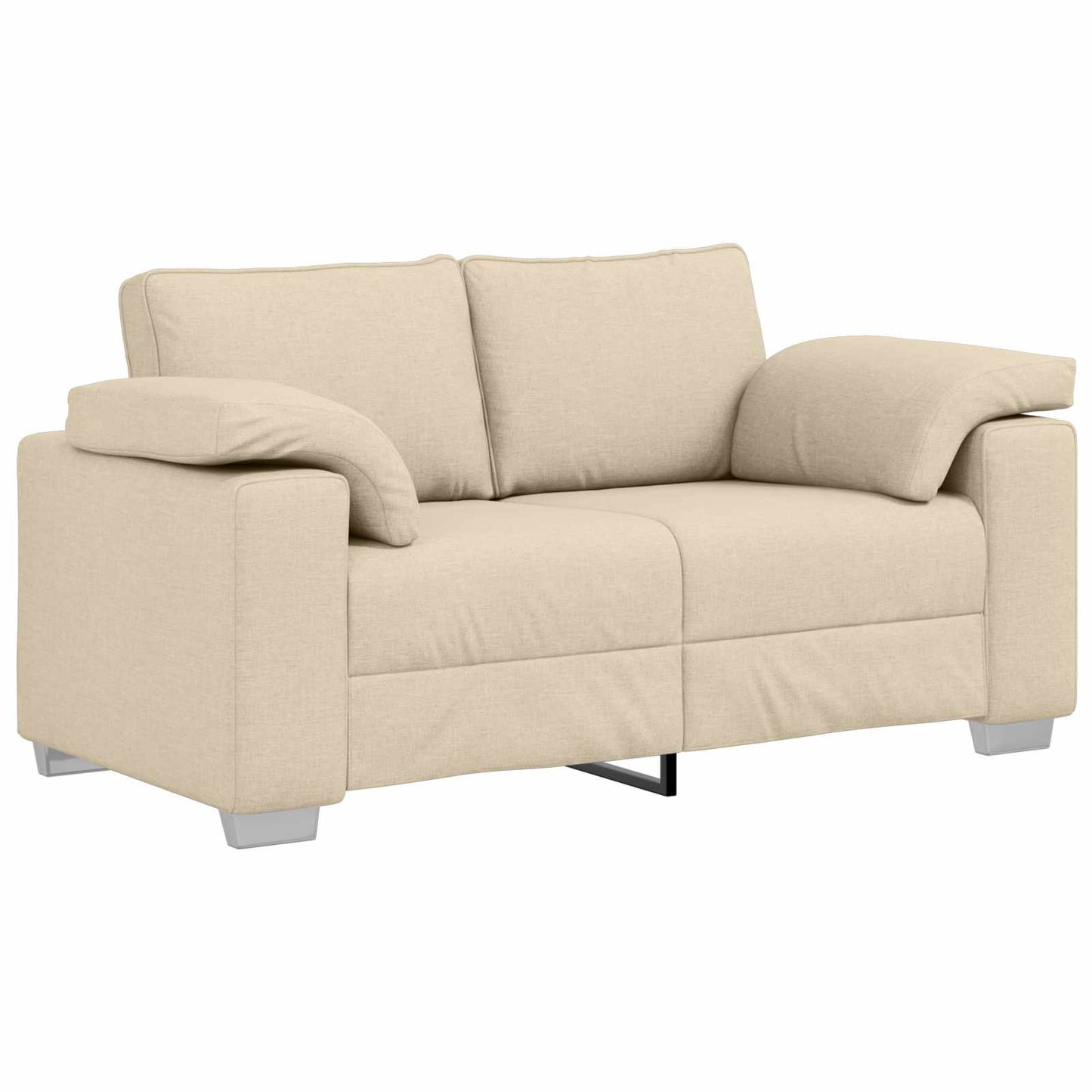 vidaXL Καναπές 2 pcs Κρεμ 219 x 80 x 82 εκ ύφασμα