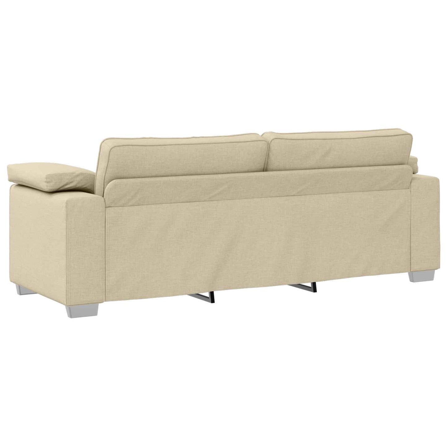 vidaXL Καναπές 2 pcs Κρεμ 219 x 80 x 82 εκ ύφασμα