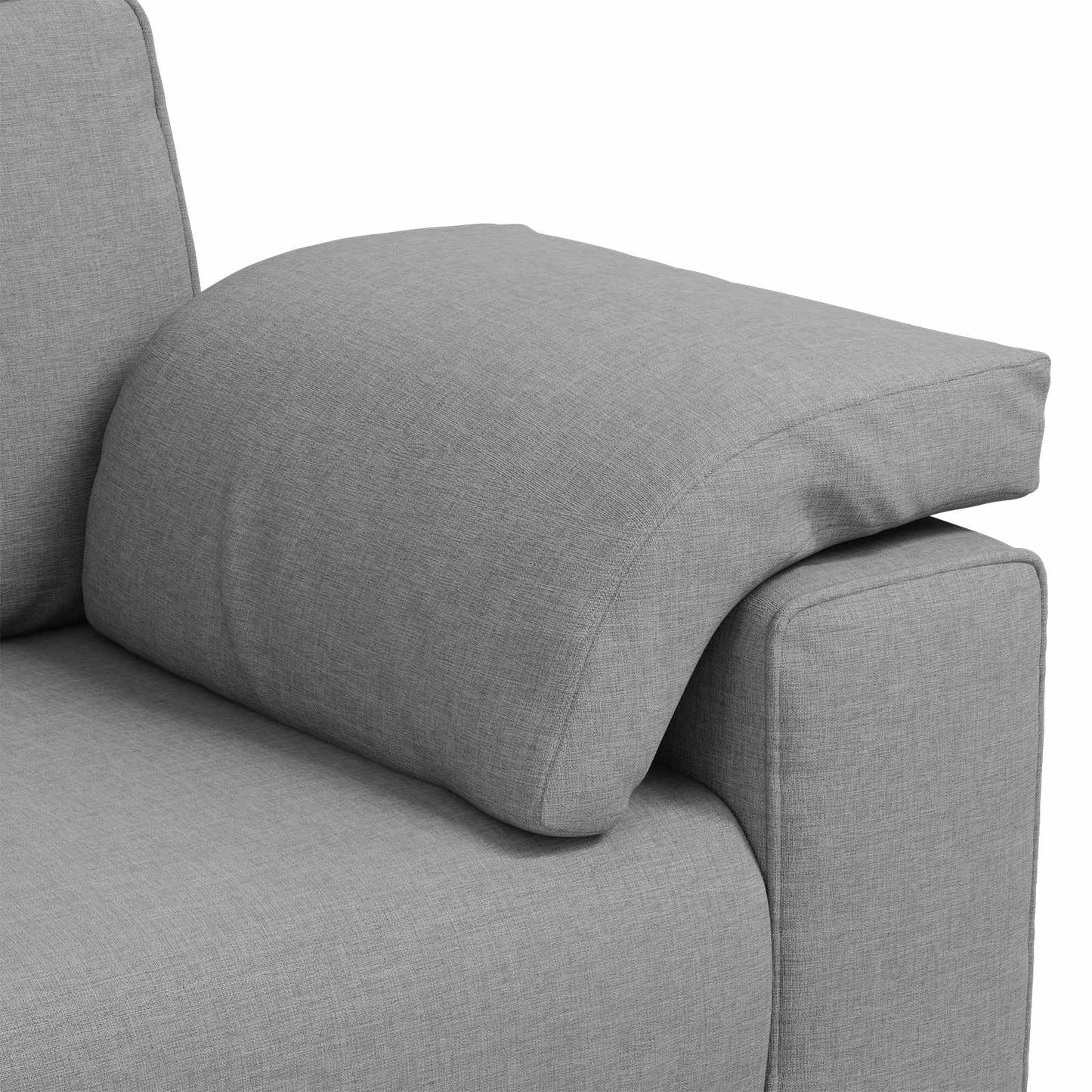 vidaXL Καναπές 2 pcs Σκίουρος Γκρί 219 x 80 x 82 εκ ύφασμα
