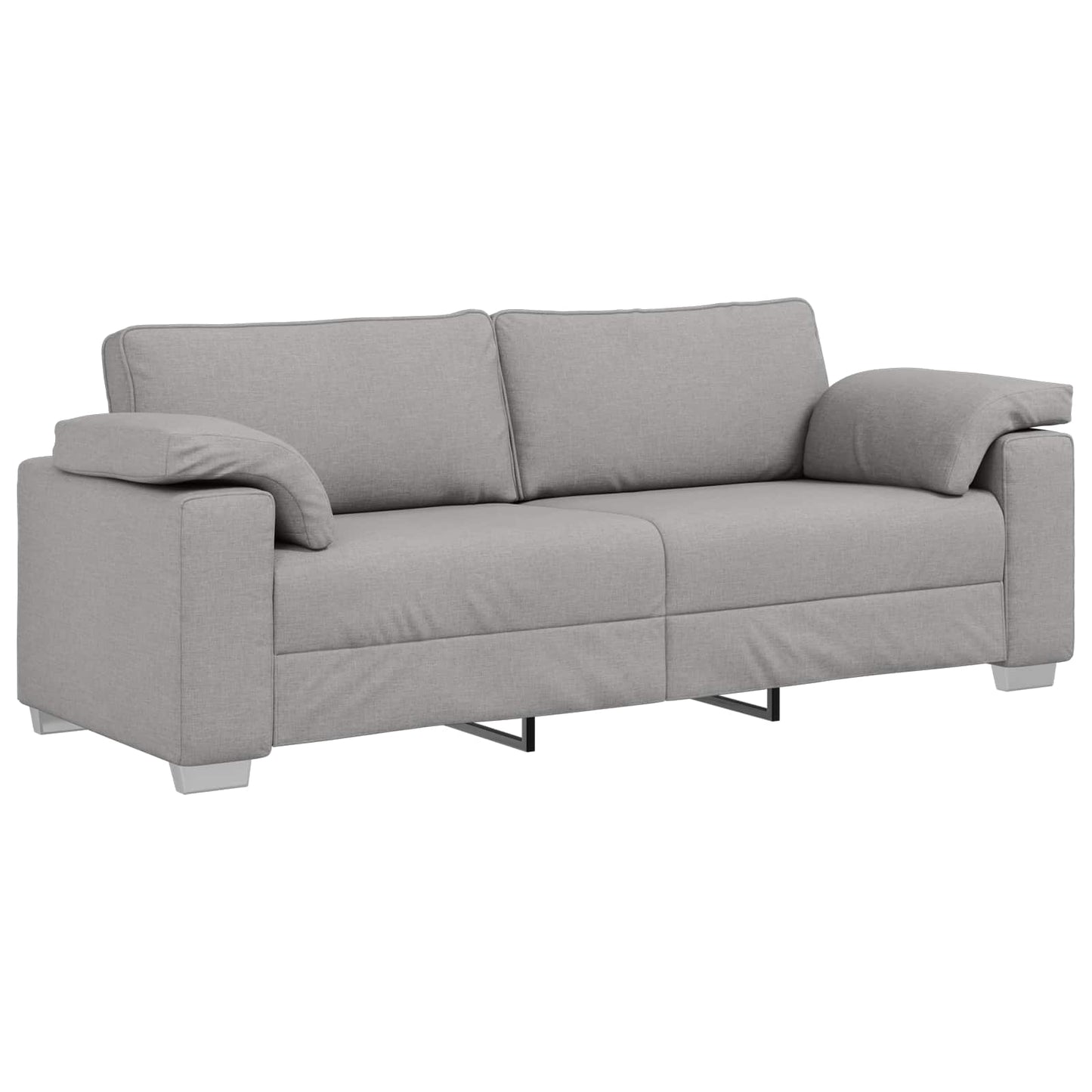 vidaXL Καναπές 2 pcs Σκίουρος Γκρί 219 x 80 x 82 εκ ύφασμα