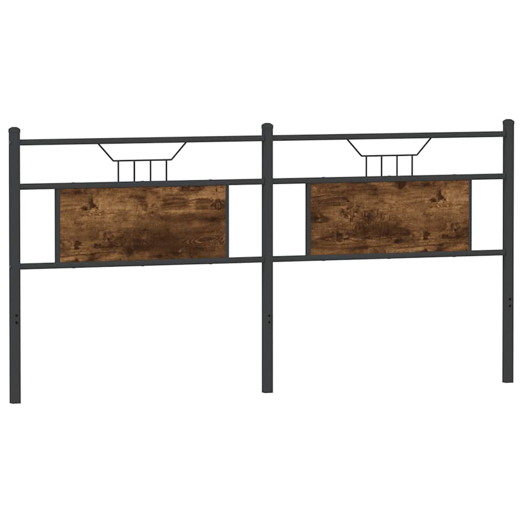 vidaXL Κεφαλάρι Καπνιστή Δρυς 180 εκ. Επεξεργασμένο Ξύλο/Ατσάλι