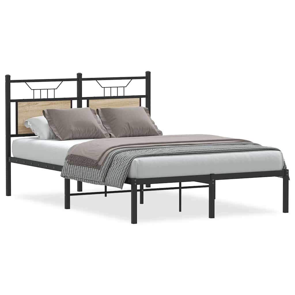 vidaXL Πλαίσιο Κρεβατιού Χωρ. Στρώμα Sonoma Δρυς 120x200εκ. Επ. Ξύλο