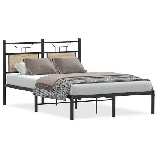vidaXL Πλαίσιο Κρεβατιού Χωρ. Στρώμα Sonoma Δρυς 120x200εκ. Επ. Ξύλο