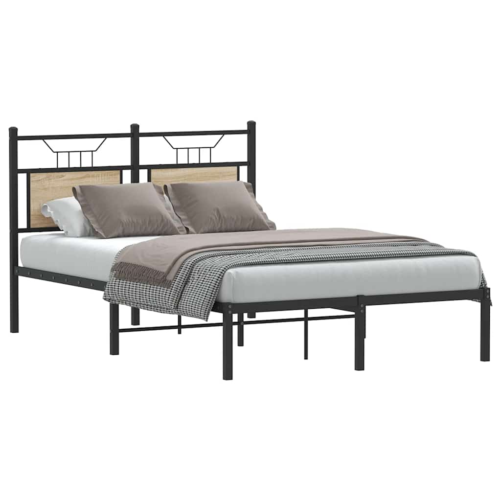 vidaXL Πλαίσιο Κρεβατιού Χωρ. Στρώμα Sonoma Δρυς 120x200εκ. Επ. Ξύλο