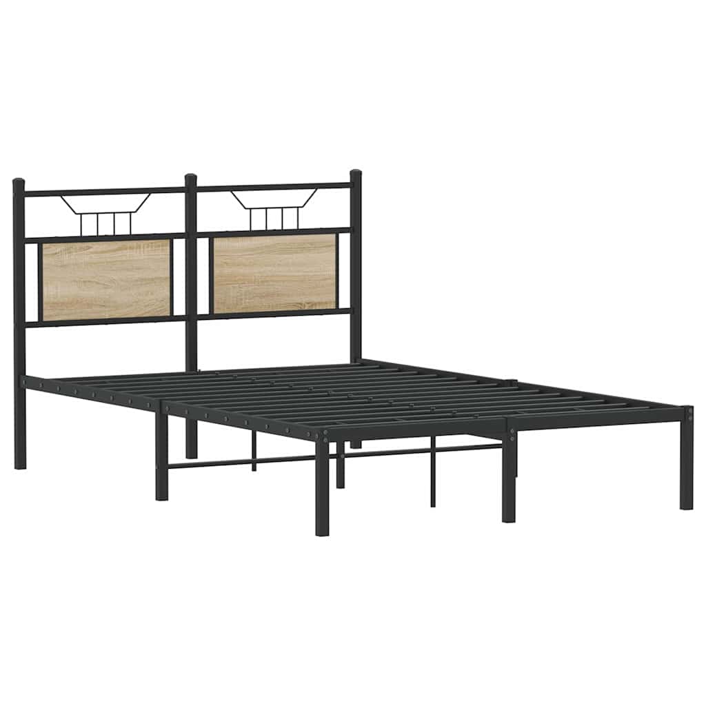 vidaXL Πλαίσιο Κρεβατιού Χωρ. Στρώμα Sonoma Δρυς 120x200εκ. Επ. Ξύλο
