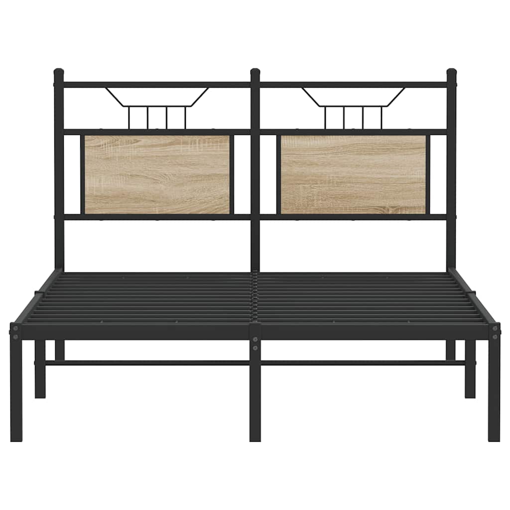 vidaXL Πλαίσιο Κρεβατιού Χωρ. Στρώμα Sonoma Δρυς 120x200εκ. Επ. Ξύλο