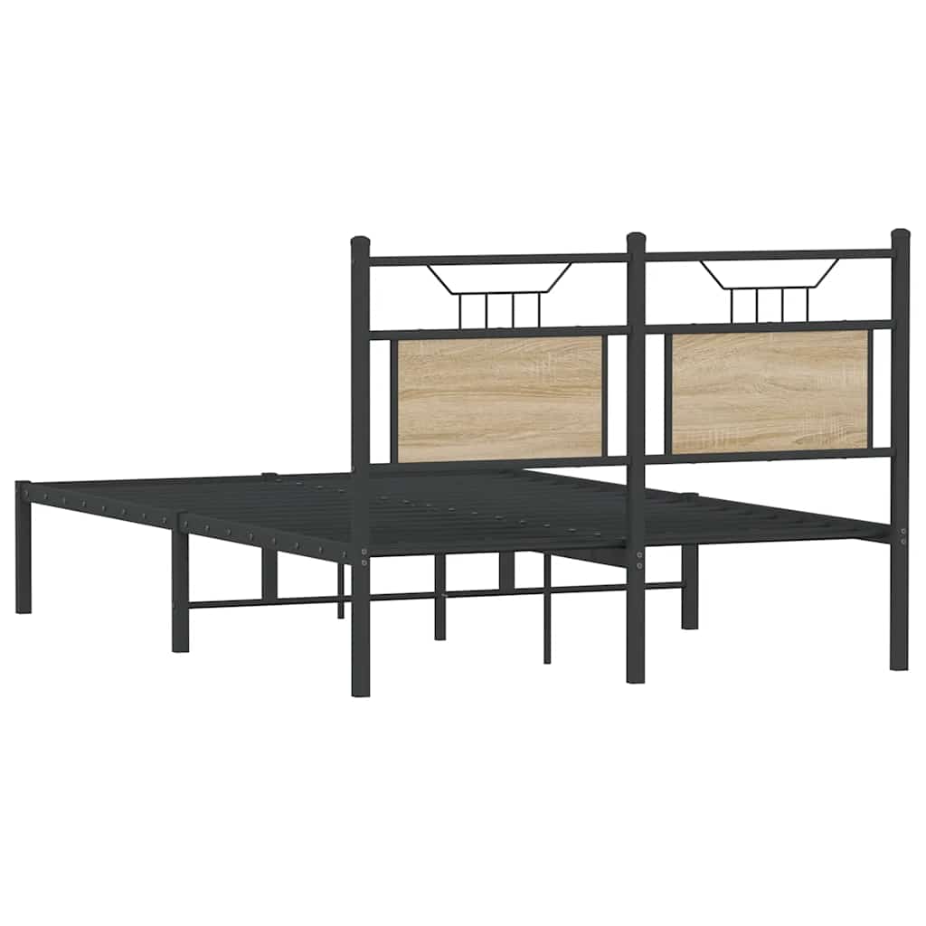vidaXL Πλαίσιο Κρεβατιού Χωρ. Στρώμα Sonoma Δρυς 120x200εκ. Επ. Ξύλο