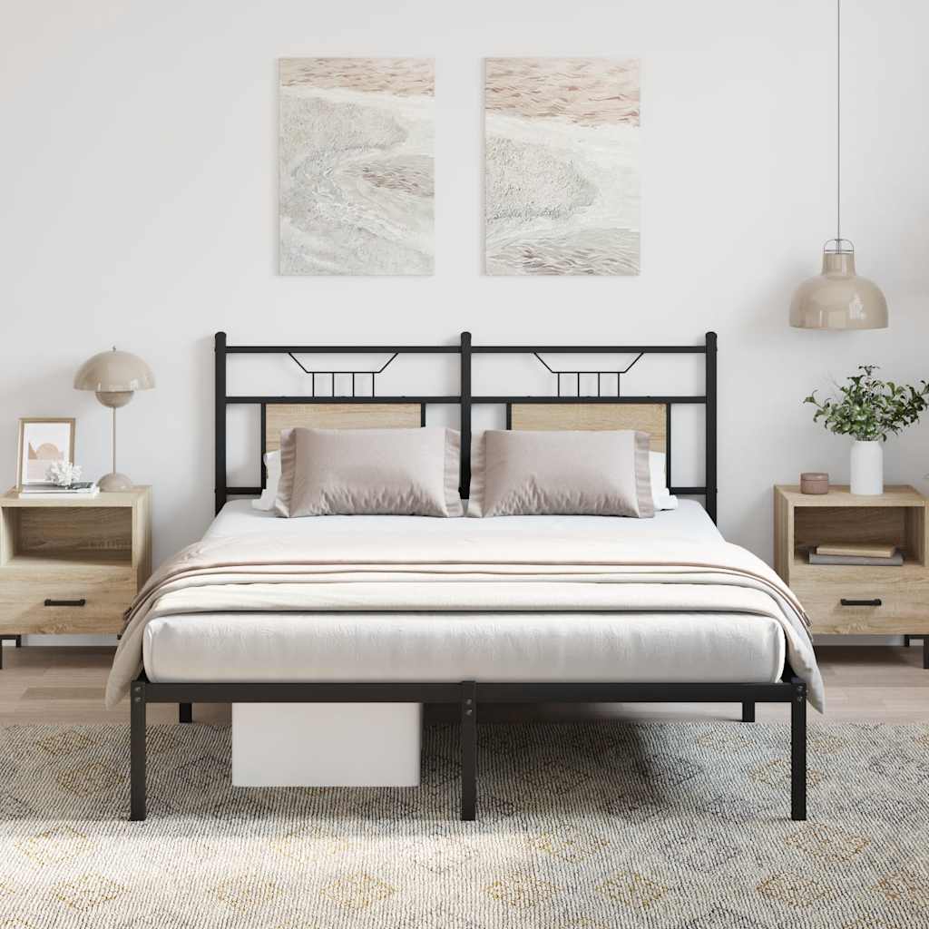vidaXL Πλαίσιο Κρεβατιού Χωρ. Στρώμα Sonoma Δρυς 140x200εκ. Επ. Ξύλο