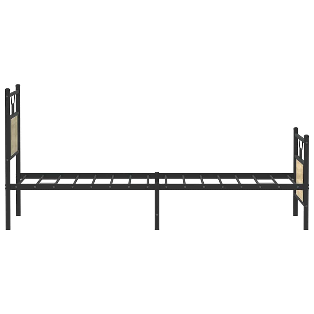 vidaXL Πλαίσιο Κρεβ. Χωρ. Στρώμα Sonoma Δρυς 90x200 εκ. Επεξ. Ξύλο