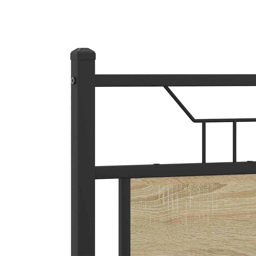 vidaXL Πλαίσιο Κρεβατιού Χωρ. Στρώμα Sonoma Δρυς 120x200εκ. Επ. Ξύλο