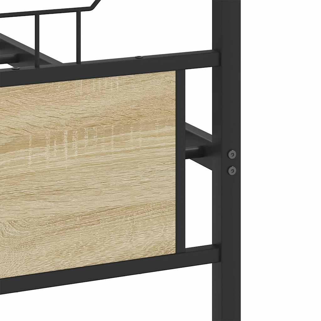 vidaXL Πλαίσιο Κρεβατιού Χωρ. Στρώμα Sonoma Δρυς 120x200εκ. Επ. Ξύλο