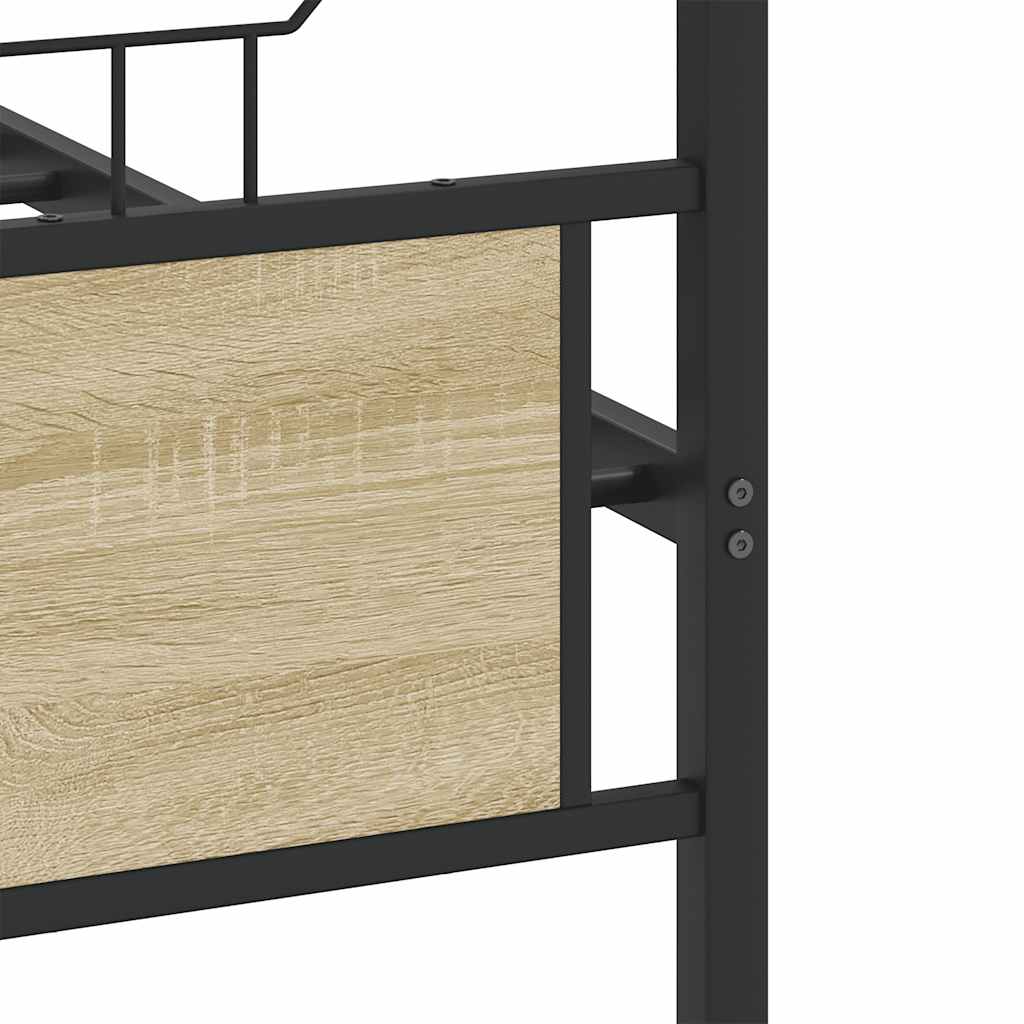 vidaXL Πλαίσιο Κρεβατιού Χωρ. Στρώμα Sonoma Δρυς 140x200εκ. Επ. Ξύλο