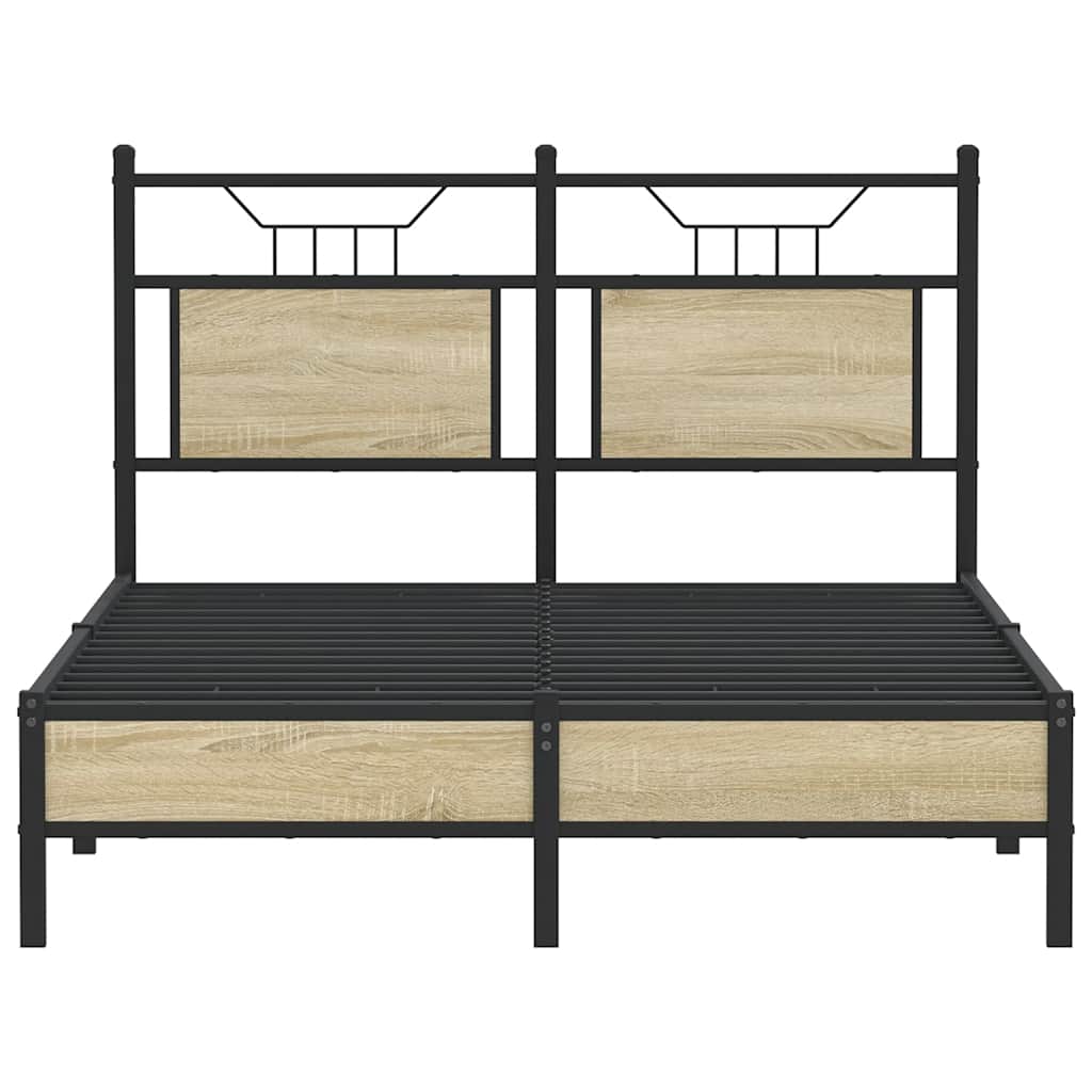 vidaXL Πλαίσιο Κρεβατιού Χωρ. Στρώμα Sonoma Δρυς 120x200εκ. Επ. Ξύλο
