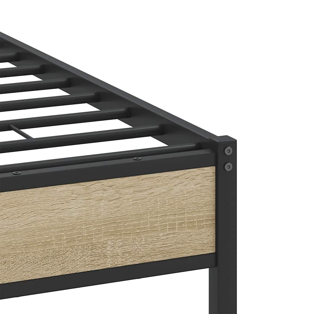 vidaXL Πλαίσιο Κρεβατιού Χωρ. Στρώμα Sonoma Δρυς 120x200εκ. Επ. Ξύλο