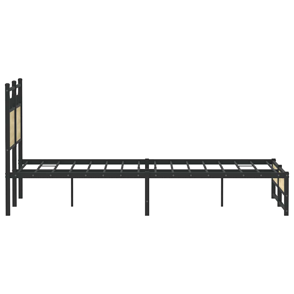 vidaXL Πλαίσιο Κρεβατιού Χωρ. Στρώμα Sonoma Δρυς 120x200εκ. Επ. Ξύλο