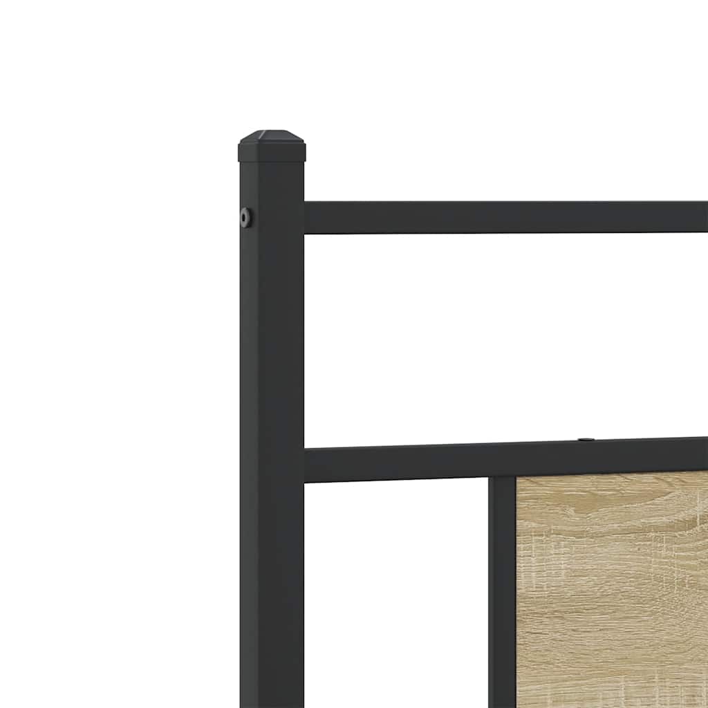 vidaXL Πλαίσιο Κρεβατιού Χωρ. Στρώμα Sonoma Δρυς 100x200εκ Επ. Ξύλο