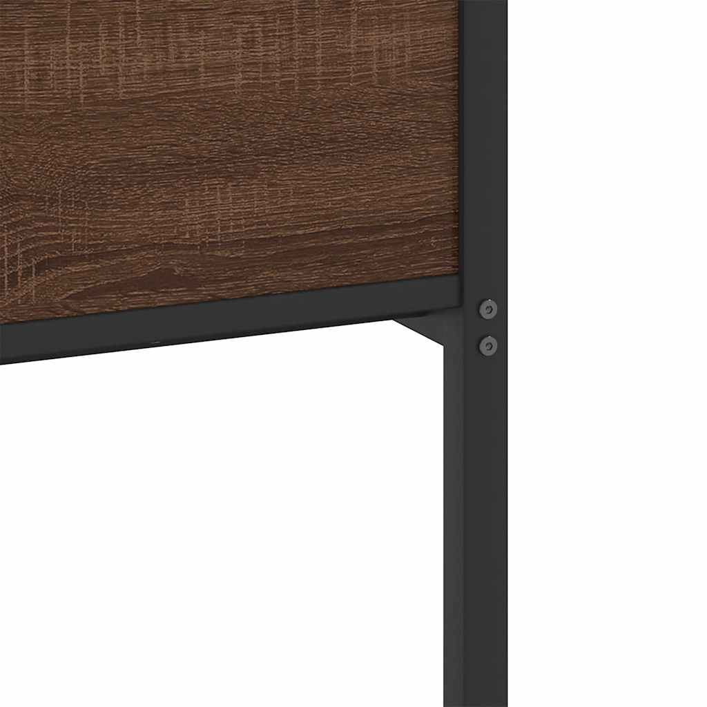 vidaXL Πλαίσιο Κρεβατιού Χωρ. Στρώμα Καφέ Δρυς 75x190εκ Επεξ. Ξύλο