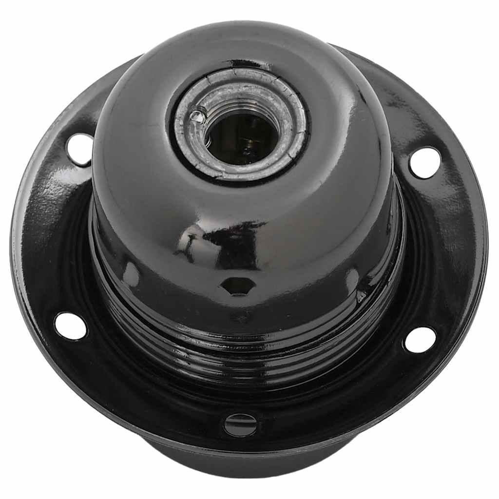 vidaXL Λαμπτήρες 2 τεμάχια γυαλιστερό μαύρο E27