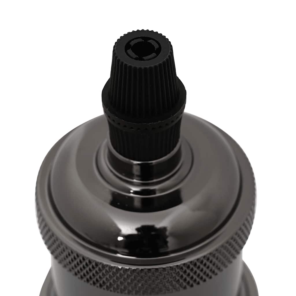 vidaXL Λαμπτήρες 2 τεμάχια γυαλιστερό μαύρο E27