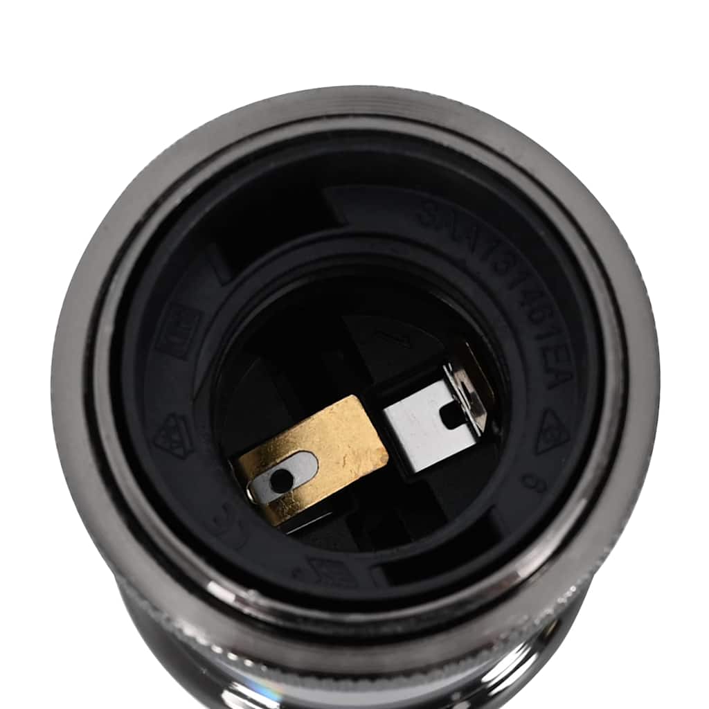 vidaXL Λαμπτήρες 2 τεμάχια γυαλιστερό μαύρο E27