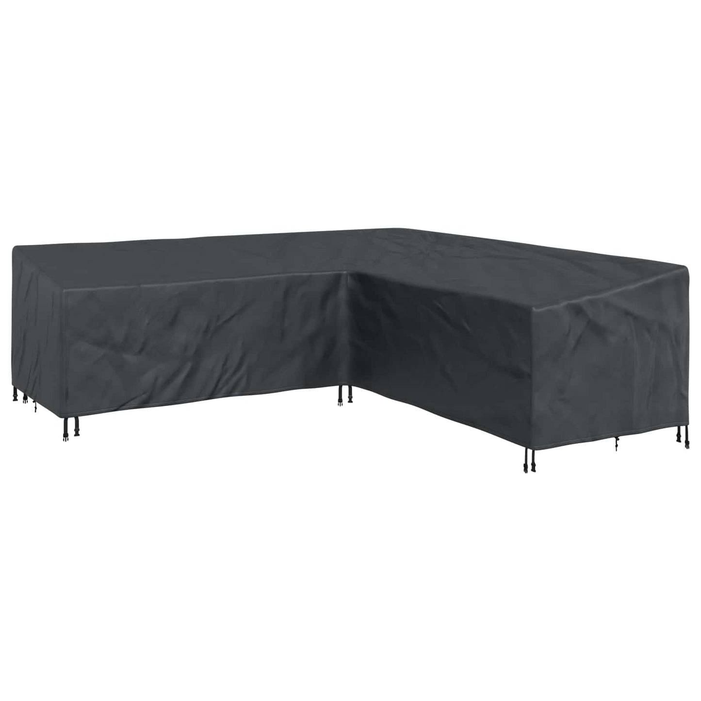 vidaXL Κάλυμμα επίπλων Μαύρο 255 x 255 x 80 εκ. Ύφασμα Oxford 420D