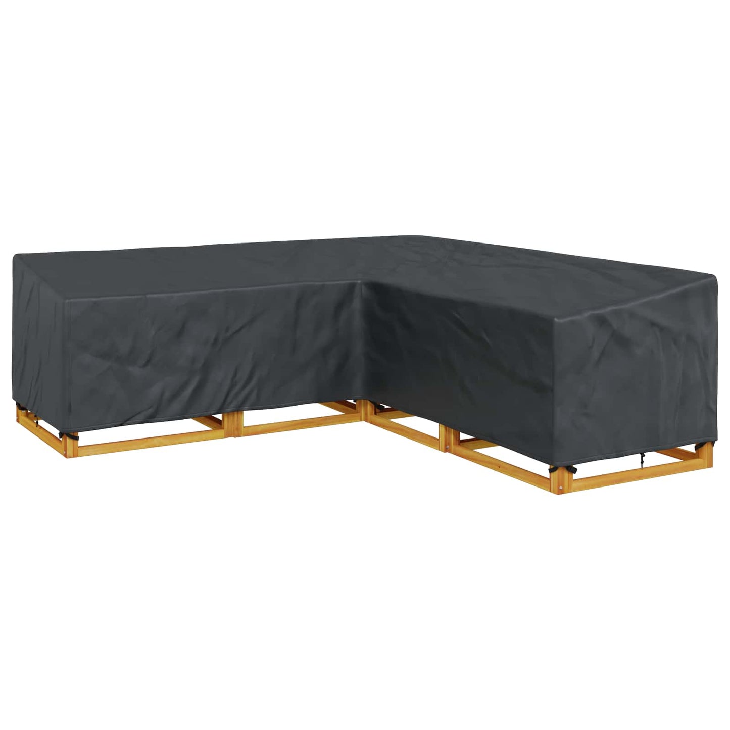 vidaXL Κάλυμμα επίπλων Μαύρο 255 x 255 x 80 εκ. Ύφασμα Oxford 420D