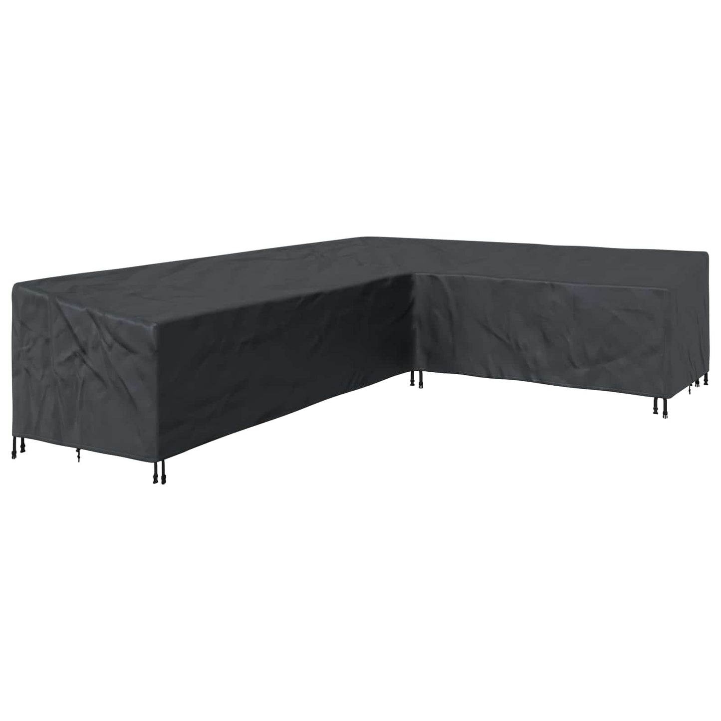 vidaXL Κάλυμμα επίπλων 355 x 275 x 80 εκ. Ύφασμα Oxford 600D Σχήμα L