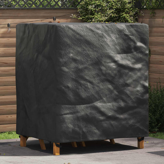 vidaXL Κάλυμμα επίπλων Μονόχρωμο Μαύρο 116 x 100 x 120 εκ. 210D