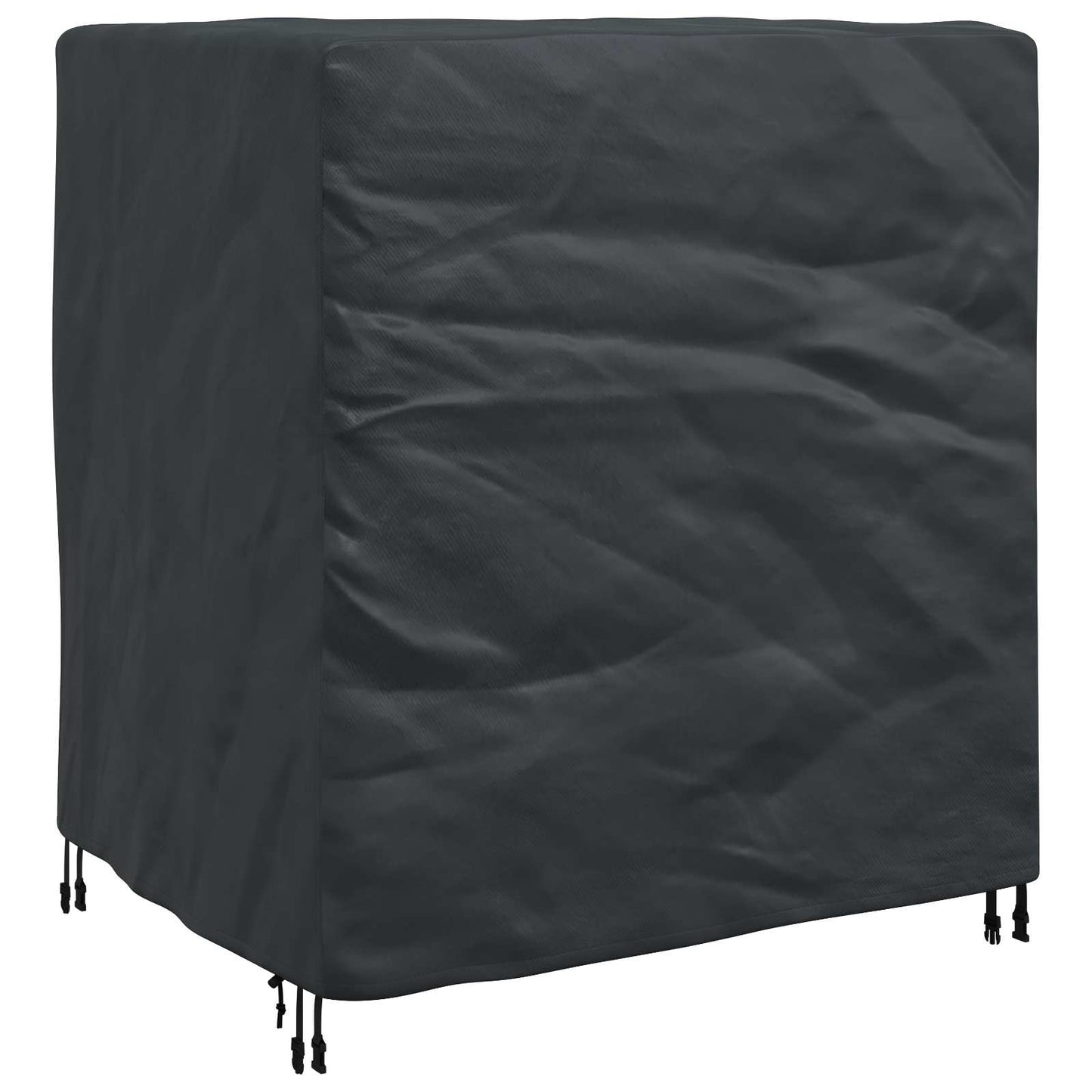 vidaXL Κάλυμμα επίπλων Μονόχρωμο Μαύρο 116 x 100 x 120 εκ. 210D