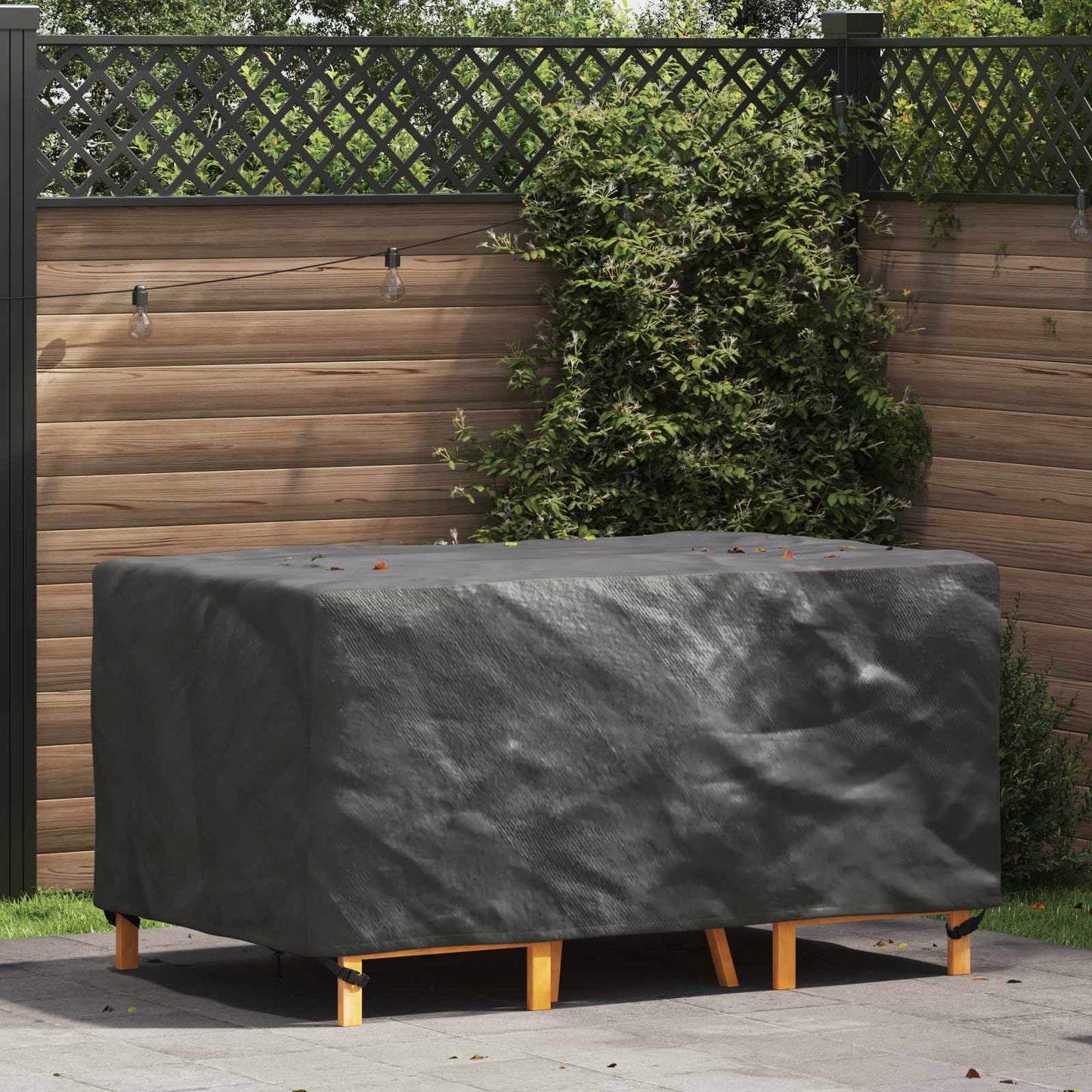 vidaXL Κάλυμμα επίπλων Μονόχρωμο Μαύρο 160 x 100 x 70 εκ. 210D