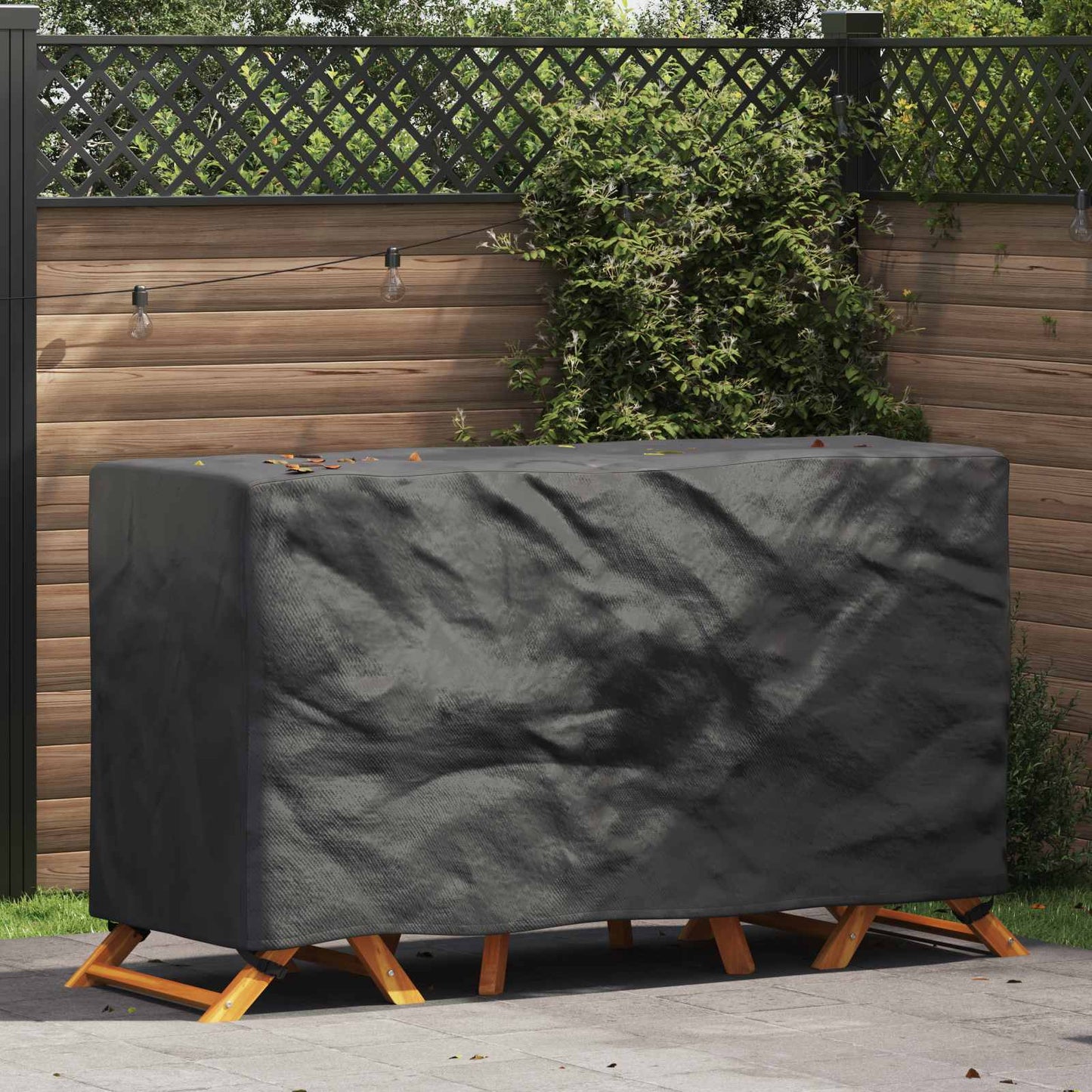 vidaXL Κάλυμμα επίπλων Μονόχρωμο Μαύρο 180 x 70 x 90 cm 600D