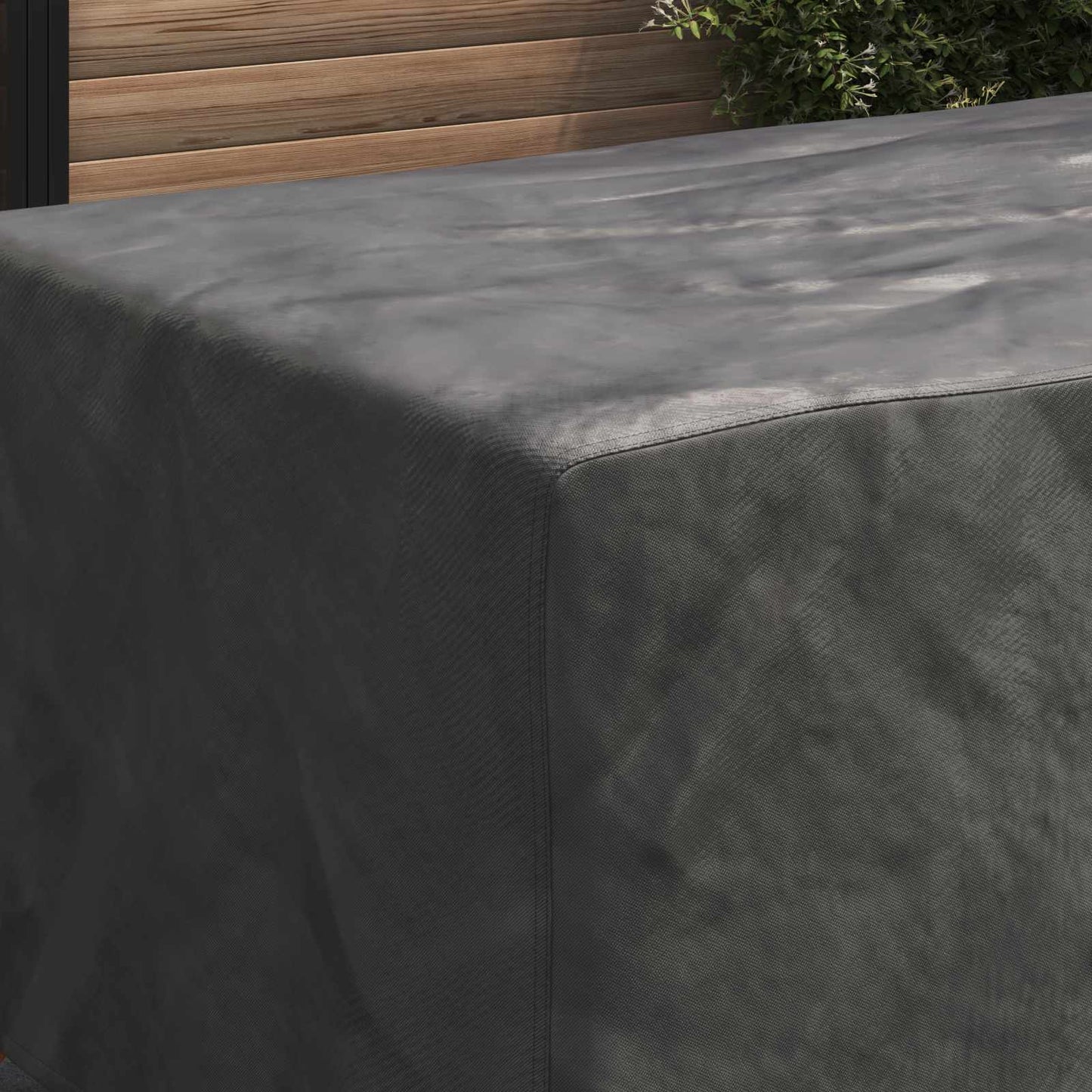 vidaXL Κάλυμμα επίπλων Μονόχρωμο Μαύρο 200 x 110 x 70 εκ. 210D
