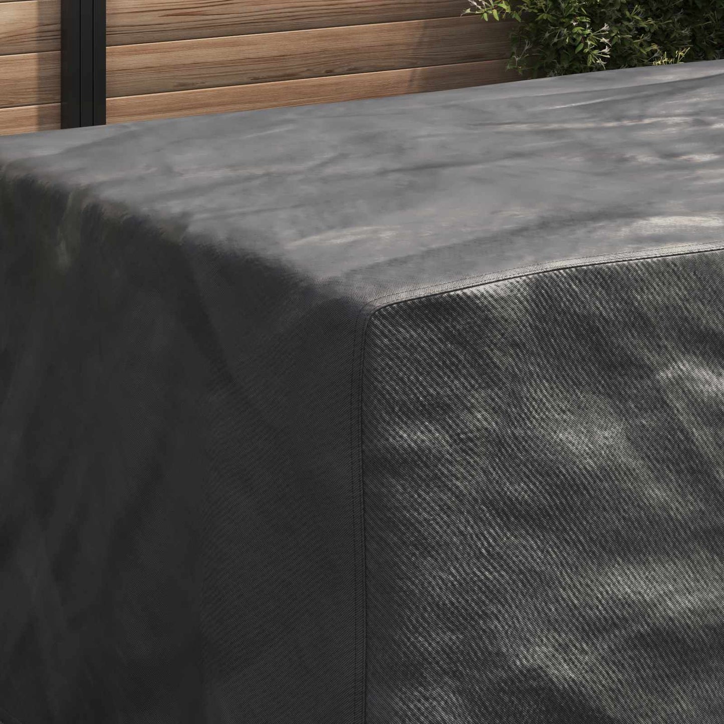 vidaXL Κάλυμμα επίπλων Μονόχρωμο Μαύρο 229 x 113 x 73 cm 420D